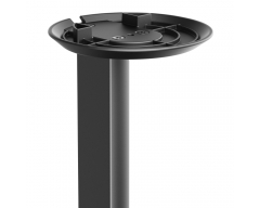 HS43L schwarz, 2 Ständer für SONOS Lautsprecher Era 100, Belastung: 3 kg, Höhe: 700 - 1270 mm, Inhalt: 2 Stück