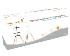 HT21L schwarz / Buche hell, Staffelei/Bodenstativ für Flachbildschirme, 50" - 65 "