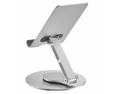 HT48L, Handy & Tablet Ständer, für Geräte bis 10" (25,4 cm), Aluminium mit rutschfesten Pads