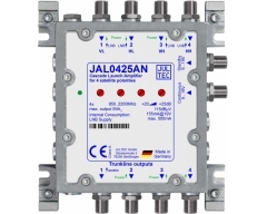 JAL0425AN, Gen.2 Sat-Kaskadenstartverstärker 4x 25dB - mittlere Ausgangsleistung - inklusive Netzteil JNT19-2000