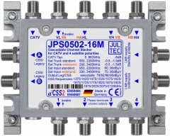JPS0502-16M, Einkabelumsetzer für 1 (2) Satelliten, a²CSS, kaskadierbar, 2x 16 Unicable Adressen  oder 2x Legacy