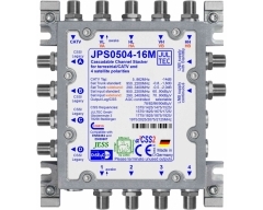 JPS0504-16M, Einkabelumsetzer für 1 (2) Satelliten, a²CSS25 Stammleitungen (passiv), Sat kaskadierbar,4x Ausgang