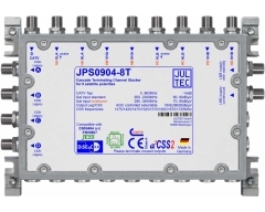 JPS0904-8T, Gen.2 Einkabelumsetzer für 2 (4) Satelliten, a²CSS 9 Stammleitungen (passiv), Stämme terminiert,4x Ausgang