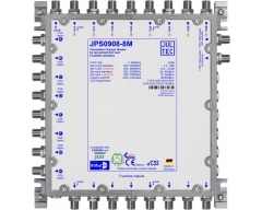 JPS0908-8M, Einkabelumsetzer für 2 (4) Satelliten, a²CSS 9 Stammleitungen (passiv), Sat kaskadierbar,8x Ausgang