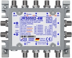 JRS0502-4M, Einkabelumsetzer für 1 Satelliten5 Stammleitungen (passiv), Sat kaskadierbar, 2x Ausgang jeweils4x Receiver im Einka