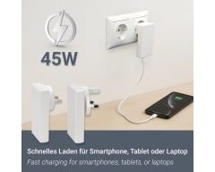 MQ4L, Reiseadapter Schnellladegerät USB A und USB C