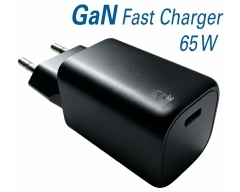 MQ6L, GaN Schnellladegerät 65 W, 1x USB C, Eingang: 100–240 V, Ausgang: 1x USB C  5 V - 20 V, PPS &  AVS Unterstützung