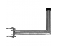 Mastausleger - Stahl / L- Form, 40cm / Rohr Ø48mm