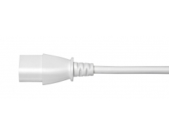 KGK20W, 1,5m  Flach-Schutzkontakt Stecker - Kaltgeräte-Kupplung IEC320C13