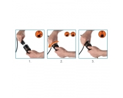 NV7-10L, Schutzkontakt Verlängerungskabel mit Verriegelungssystem, 10,0m