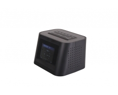 Opticum TON6 schwarz, UKW/Internet-Radio mit USB-Ladebuchse, Relax-Taste, Wetterinformationen