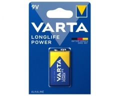 VARTA 4922, Longlife Power 9Volt, Batterie Alkaline 1604, 6LR61, 9V Blister (1)