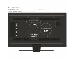 HP57L, Bewegliche TV Wandhalterung mit geteilter Wandplatte, 55" - 90" (140 - 229 cm), bis 80 kg, schwenkbar & neigbar, 37 - 473
