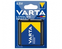 VARTA Longlife Power 4912, Flachbatterie 4,5 Volt, 3R12