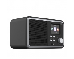DAB 300 IR schwarz, WLAN-Internet Radio mit DAB+ Empfang, Bluetooth, Wecker, USB, UPnP, Musik Streaming, 6,1 cm Farb-TFT-Display