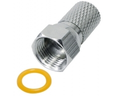 FFL0DL, Twist-On F-Stecker, für Kabel bis 6,8 mm