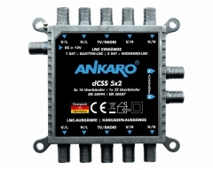 ANKARO ANK dCSS 5x2 Multischalter (2x16 UB Standardprogrammierung dCSS)