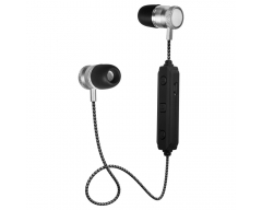 SM01, METALPRO silber, Bluetooth-Ohrhörer, Mikrofon, Hinweis: vor Gebrauch 3-4h aufladen