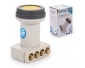 ANK PREMIUM UV LNB QUAD LNC SUNPROTECT+, inkl. Wetterschutzkappe, inkl. 8x vergoldete F-Stecker