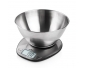 DORI (Digitale Küchenwaage) Edelstahl, Kapazität bis zu 5 kg , Messgenauigkeit ± 1 g , Abnehmbare Edels