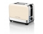 STORIO (Toaster) Beige, Leistungsaufnahme: 980 W , Einstellbare Toastzeit (7 Stufen) , 2 Schlitze für 2