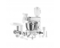 GRATUSSINO MAXO II (Küchenmaschine) Weiß, Leistungsaufnahme 1000 W , Getriebe mit Metallausführu