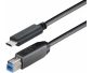 C512-2L, 1,8m Verbindungskabel USB Typ C Stecker - USB 3.1 Typ B Stecker, abwärtskompatibel mit USB 2.0