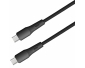 C528-0,5L, 0,5 m, USB C Kabel 60 W mit Soft-Touch Silikonmantel, USB C Stecker - USB C Stecker, 60 W, USB 2,0 (480 Mbit/s)