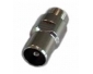 FB02-HQ Adapter F-Buchse-IEC-Stecker ,hochwertiger Adapter, kurze Ausführung, ideal für Kompressionsstecker