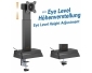 HL66-1L, Monitor Halterung mit Eye Level Höhenverstellung, für Bildschirme 17" - 32"