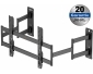 HP57L, Bewegliche TV Wandhalterung mit geteilter Wandplatte, 55" - 90" (140 - 229 cm), bis 80 kg, schwenkbar & neigbar, 37 - 473