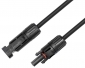 PVK1-10L schwarz, 10,0m, Photovoltaik Kabel 6 mm² mit Steckverbinder