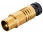 FSQ1GL, IEC-Kompressionstecker für Kabel-Ø 6,8 - 7,2 mm, vergoldet